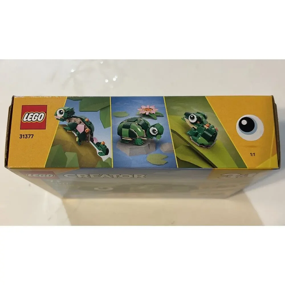 Lego Creator 3 In 1 Turtle With A Water Lily 31377 NIB 124 Pieces